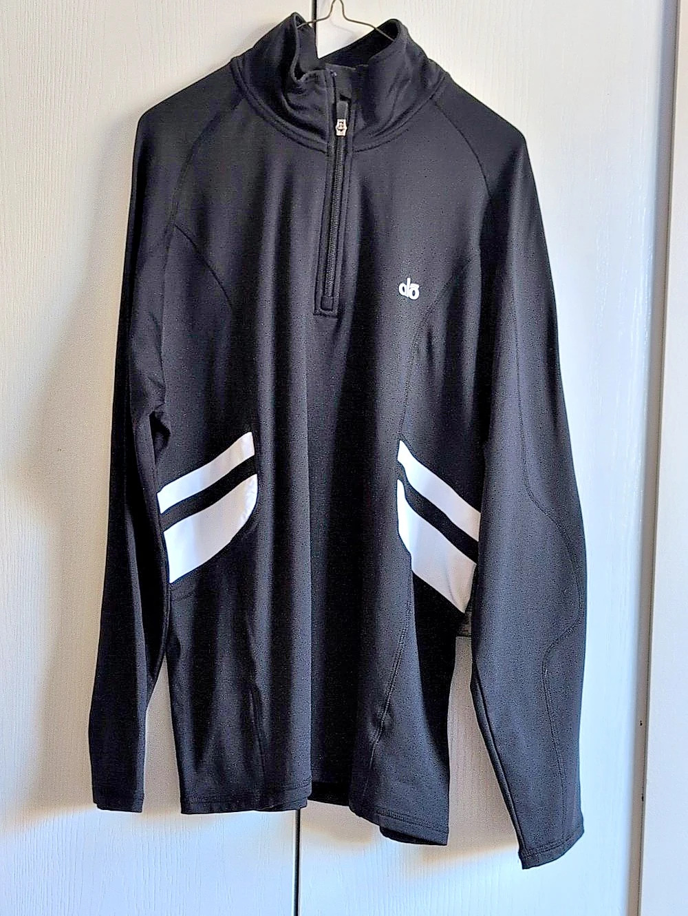 alo Black & White Quarter-Zip Size Large Like New